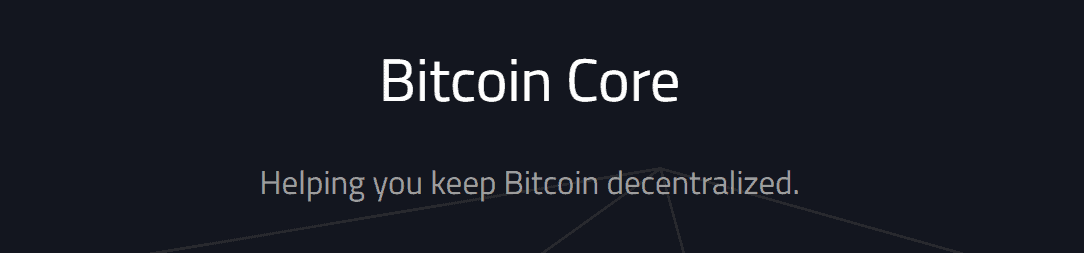 bitcoin çekirdek yazılımı